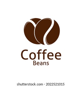 coffee bean logo design vector