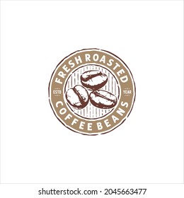 Coffee Bean Logo Design Vector Image