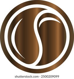 coffee bean logo design vector