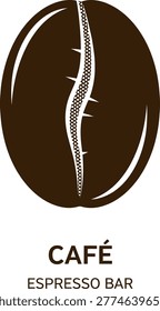 Coffee Bean Logo for Espresso Bar Caf