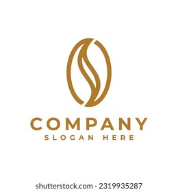 coffee bean logo icon and vector