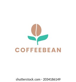 icono del logotipo del frijol de café para su empresa