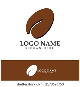 logo de grano de café incluido café granja cafetería con concepto moderno