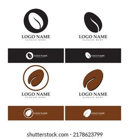 coffee bean logo including coffee farm coffee shop with modern concept