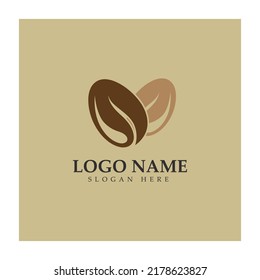 coffee bean logo including coffee farm coffee shop with modern concept