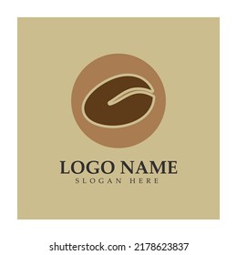 coffee bean logo including coffee farm coffee shop with modern concept