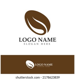 coffee bean logo including coffee farm coffee shop with modern concept