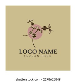 logo de grano de café incluido café granja cafetería con concepto moderno