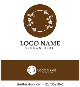 coffee bean logo including coffee farm coffee shop with modern concept