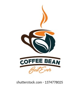 Coffee, Coffee Bean Logo Inspiration Vector