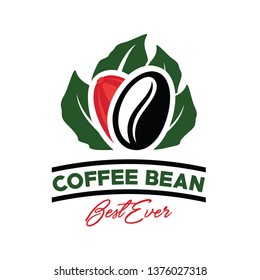 Coffee, Coffee Bean Logo Inspiration Vector