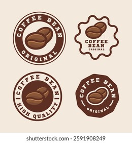 Coffee Bean logo label badge premium original high quality