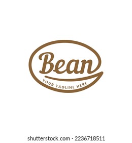 Coffee Bean logo is perfect for coffee logos, cafes, restaurants, drinks, farm, industry etc