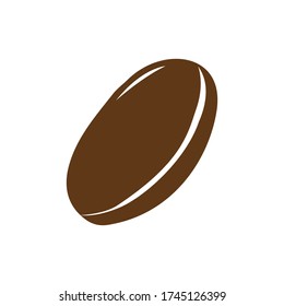 Coffee bean logo. Stock illustration design