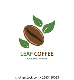Coffee Bean Logo Template vector icon design