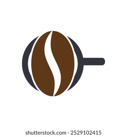Coffee Bean Logo Vector Icon Template Illustration