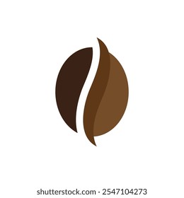 Coffee Bean Logo Vector Icon Template Illustration