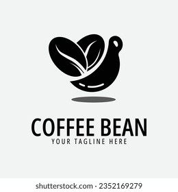 coffee bean logo vector illustration design