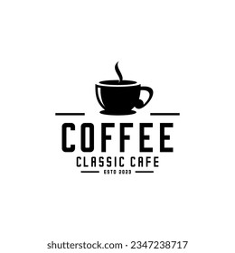 coffee bean logo vector, traditional, silhouette	