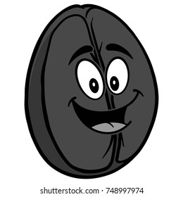 Coffee Bean Mascot Illustration