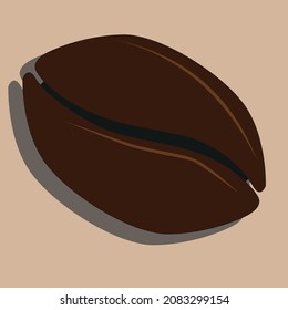 Kaffeebohnen auf rosafarbenem Hintergrund