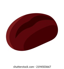 coffee bean on white background