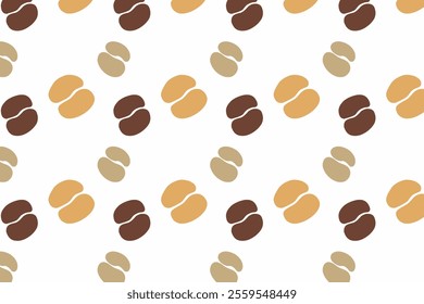 Coffee bean for packaging. Simple coffee art background. Grain wallpaper. Minimalist design
