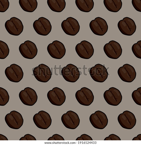 The coffee bean pattern is formed from an\
image of coffee beans arranged in a pattern, suitable for book\
cover companies, printing companies,\
etc.
