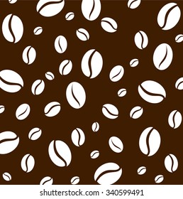 Coffee bean pattern vector
