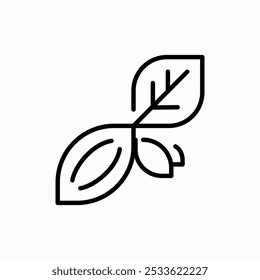 coffee bean plant icon sign vector