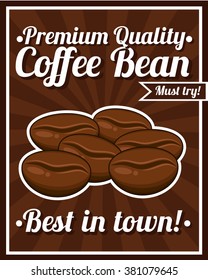 Coffee bean poster