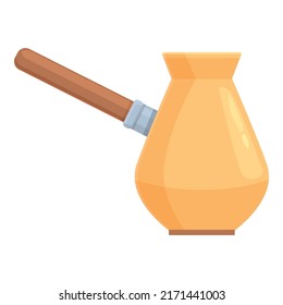 Kakaobohnenkopfvektor. Türkisch zwickt. Café-Tasse