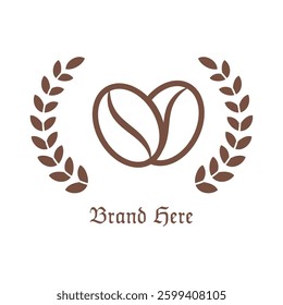 Coffee Bean Premium Logo Vector Illustration