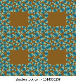 Coffee bean seamless pattern background. Coffees seeds.