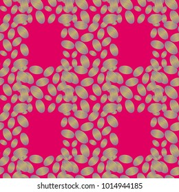 Coffee bean seamless pattern background. Coffees seeds.