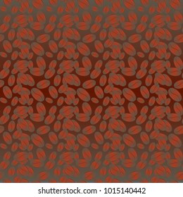 Coffee bean seamless pattern background. Coffees seeds.