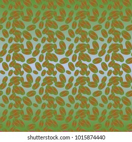 Coffee bean seamless pattern background. Coffees seeds.
