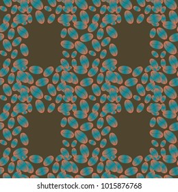 Coffee bean seamless pattern background. Coffees seeds.