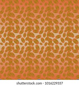 Coffee bean seamless pattern background. Coffees seeds.
