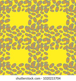 Coffee bean seamless pattern background. Coffees seeds.
