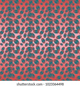 Coffee bean seamless pattern background. Coffees seeds.