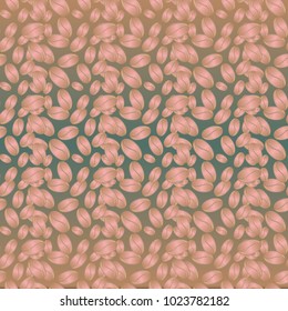 Coffee bean seamless pattern background. Coffees seeds.