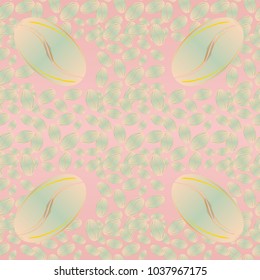 Coffee bean seamless pattern background. Coffees seeds.