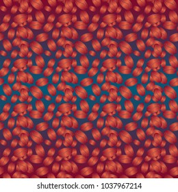 Coffee bean seamless pattern background. Coffees seeds.