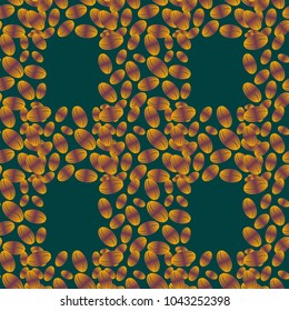Coffee bean seamless pattern background. Coffees seeds.
