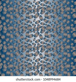 Coffee bean seamless pattern background. Coffees seeds.