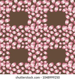 Coffee bean seamless pattern background. Coffees seeds.