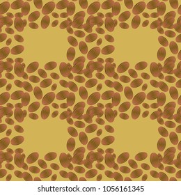 Coffee bean seamless pattern background. Coffees seeds.