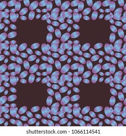 Coffee bean seamless pattern background. Coffees seeds.