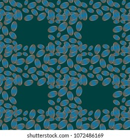 Coffee bean seamless pattern background. Coffees seeds.